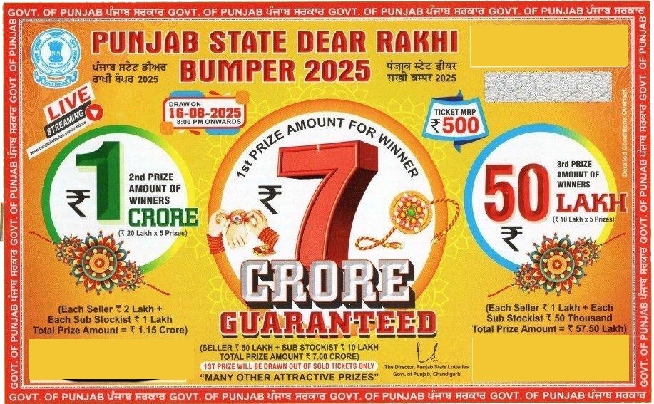 rakhi-bumper-2025 Punjab State Dear Rakhi Bumper 2025